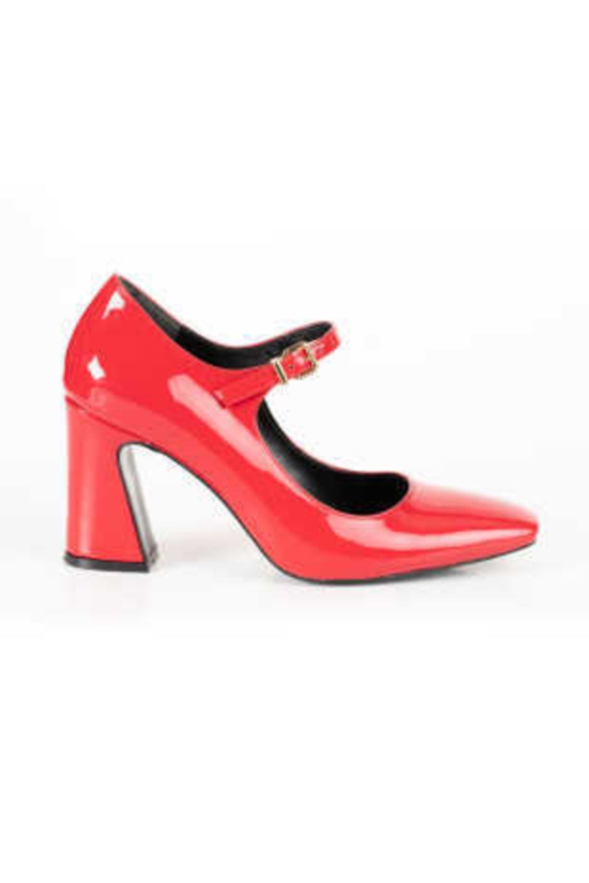 Kadın Klasik Topuklu Ayakkabı Catia Gate Shoes -Kırmızı