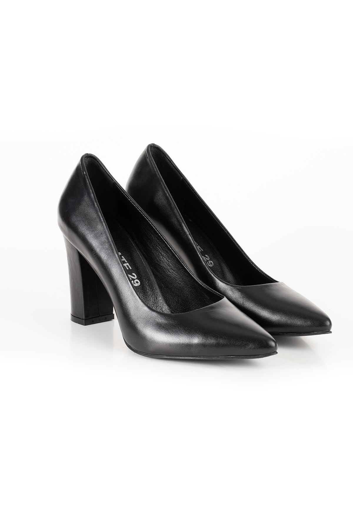 Kadın Topuklu Ayakkabı Perla Gate Shoes -Siyah