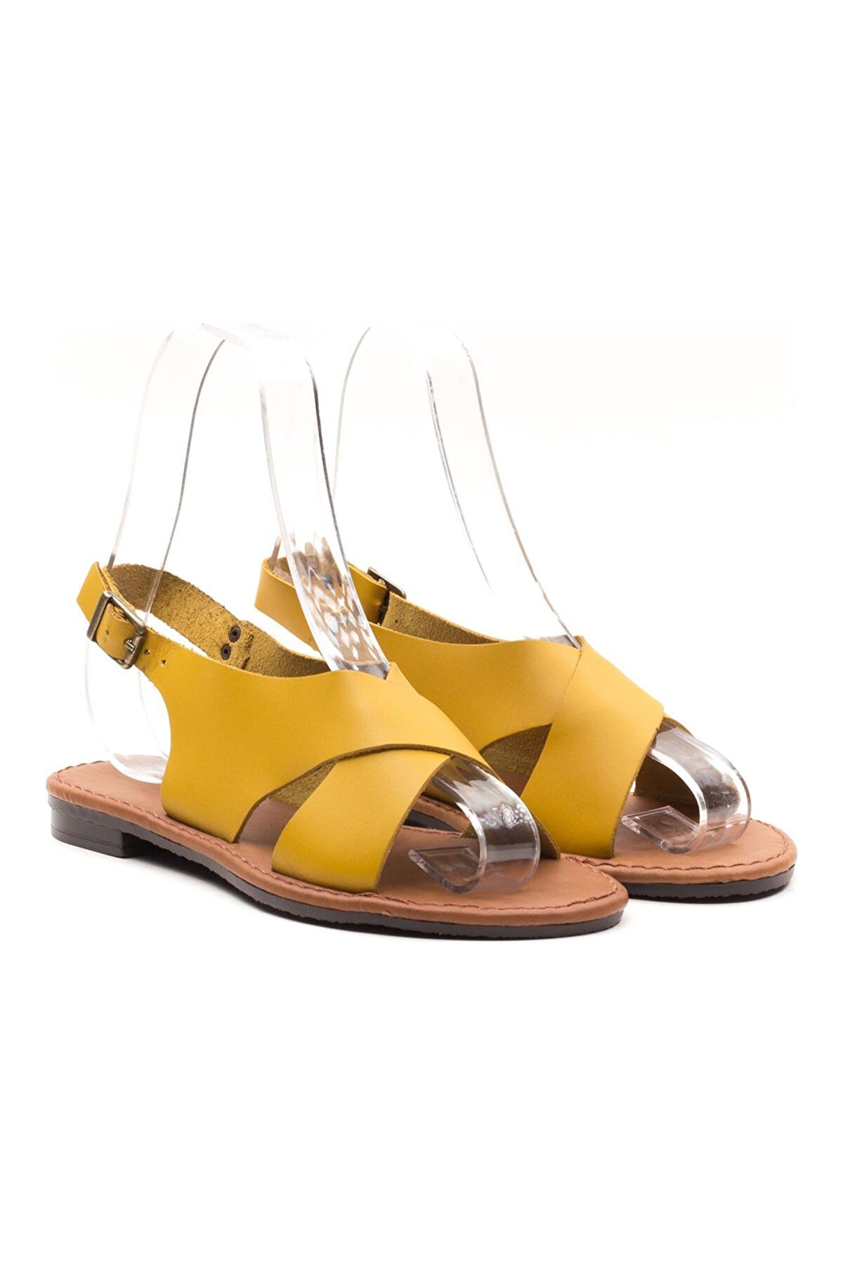 Kadın Günlük Sandalet Lucia Gate Shoes-Sarı