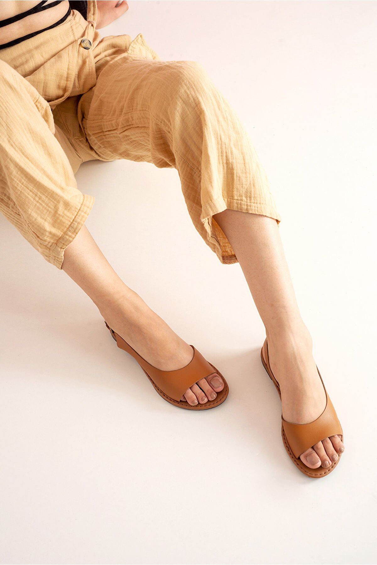 Kadın Günlük Sandalet Lucia Gate Shoes-Taba