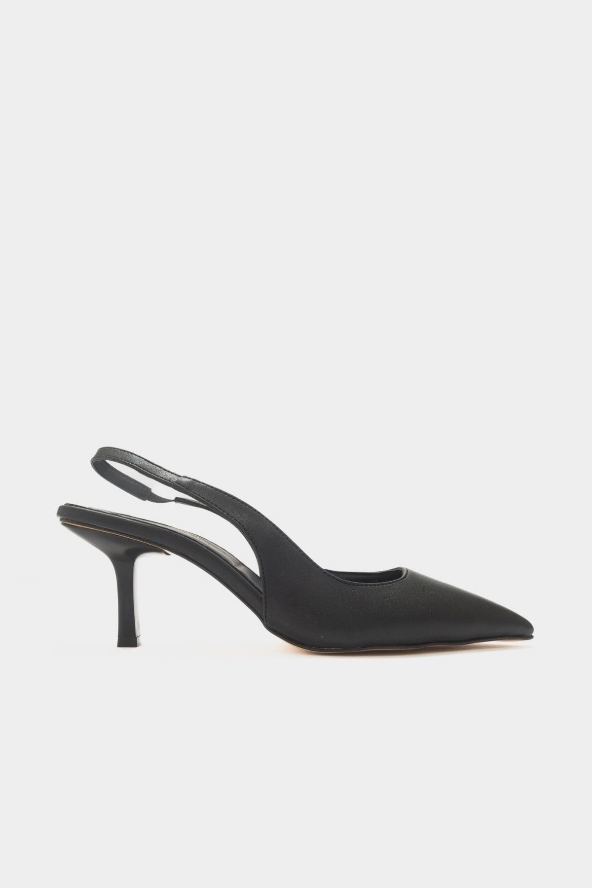 Nina Bilektan Bağlamalı Klasik Topuklu Kadın Günlük Sandalet Ayakkabı Gate Shoes-Siyah