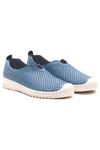 Hakiki Deri Kadın Deri Casual Ayakkabı Siena Gate Shoes-Mavi