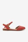 Hakiki Deri Kadın Deri  Ayakkabı Tamy Wave -Kırmızı