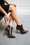 Kadın Topuklu Bot Evga Gate Shoes -Acı Kahverengi